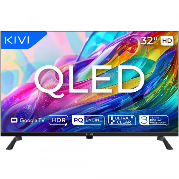 KIVI �������� 32", QLED, HD, Google TV  32H820KB - �������� 1