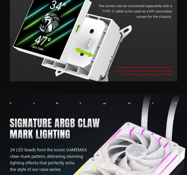 ������� �������� ����������� GAMEMAX HAILSTORM 360 WH - �������� 18