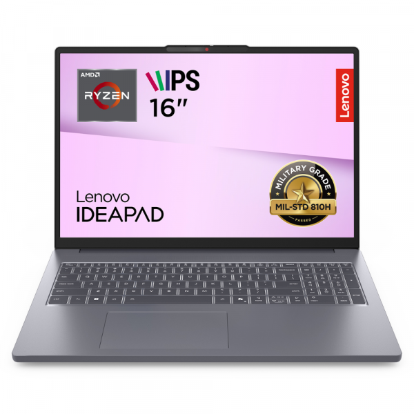 LENOVO ������� 16FM/R5 7535HS/16/512/UMA/DOS/BL/Luna grey IdeaPad Slim 3 16ARP10 - �������� 1