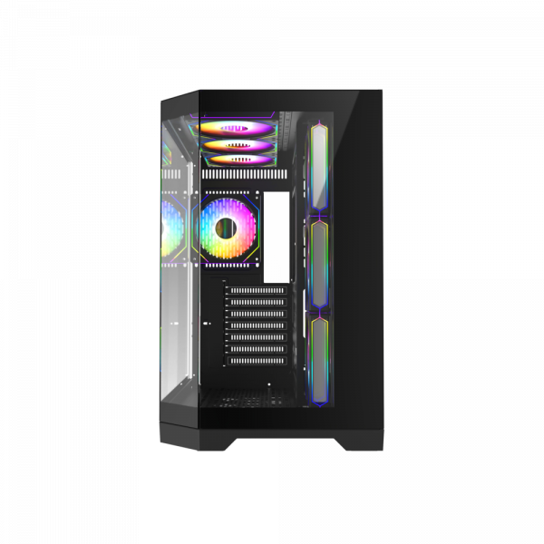 GAMEMAX ������ ����'������� Midi ATX ��� ����� ��������  X,M-ATX, ITX,Tempered Glass,Metal cover, USB2.0x1, HYPE-A Black - �������� 4