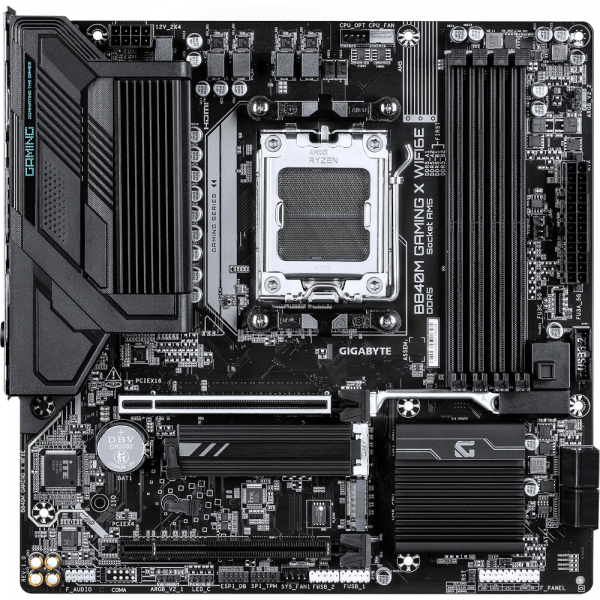 GIGABYTE M���������� ����� sAM5 AMD B840 2xDP/HDMI 2xM.2 2. 5GbE LAN mATX  B840M GAMING X WIFI6E - �������� 1