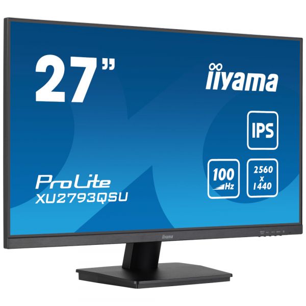 IIYAMA 27" 16:9 IPS �� �������, 2560�1440, 1 �� (MPRT), 1 00 ��, Adaptive Sync, 1xHDMI/1xDP/2xUSB 3.2, SP 2� XU2793QSU-B7 - �������� 2