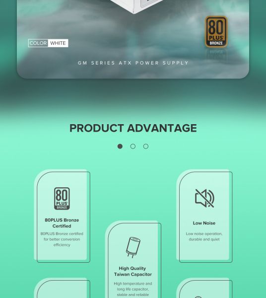 ���� �������� GAMEMAX GM-700 Modular white - �������� 12