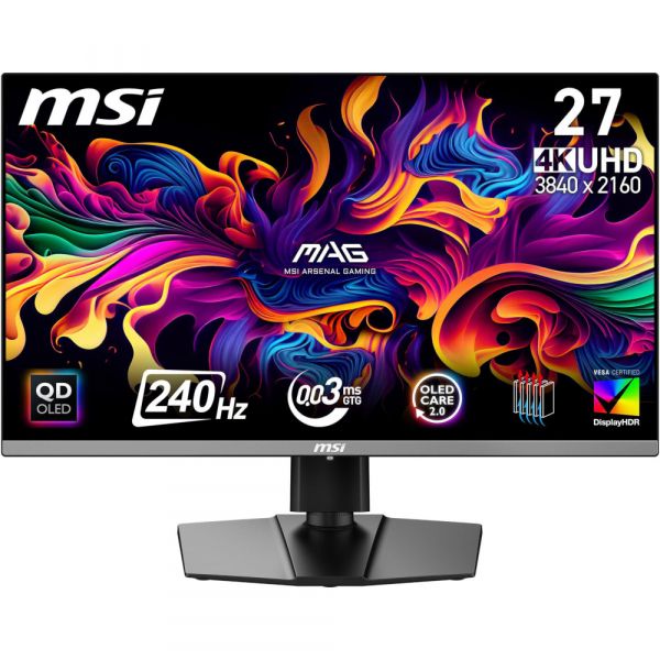 MSI  QD-OLED  26.5" UHD (3840 x 2160) 0.03ms 24 0Hz 178/178/2HDMI/DP/TypeC15W  MAG 272UP QD-OLED X24 -  1