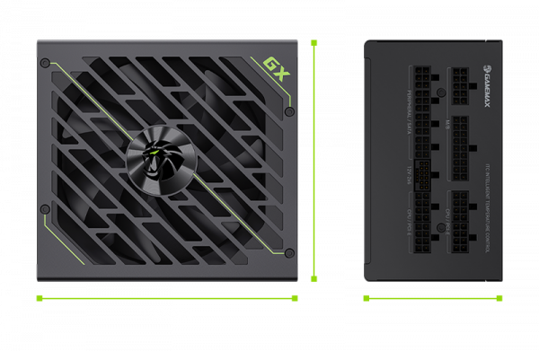 GAMEMAX   ATX 1250W, 80+ Platinum ,fan 135mm,f ully modular OTP, OCP, SCP, OVP, UVP, OPP GX-1250 PRO BK(ATX3.1PCIe5.1) -  12