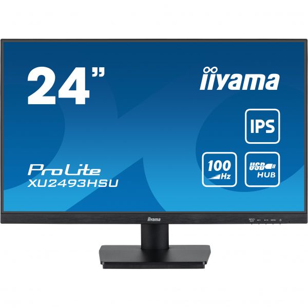 IIYAMA 23.8" 16:9 IPS �� �������, 1920�1080, 1 �� (MPRT),  300 ��/�2, 100 ��, FreeSync, 1xHDMI 1.4/1xDP 1.2/ XU2493HSU-B7 - �������� 1