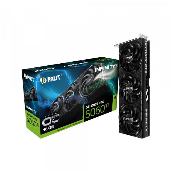 PALIT-XPERTVISION ³ Palit NVIDIA RTX5060Ti INFINITY 3 OC 16 GB GDDR7 128bit 3-DP HDMI RTX5060Ti INFINITY 3 OC 16GB -  1
