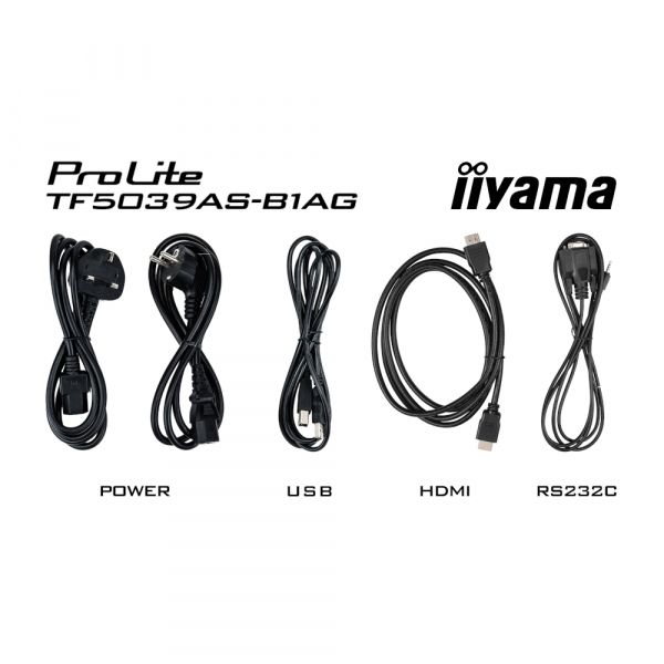 IIYAMA 49.5" 16:9  ��������� IPS UHD �� ������, 24/7,  5 00 ��/�2,  ����������-�������� ���������, �� Andr TF5039AS-B1AG - �������� 22
