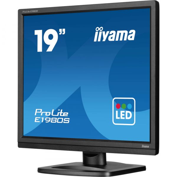 IIYAMA 19" 5:4 TN �� �������, 1280�1024, 3 �� (GTG), 250   ��/�2, 75 ��, 1xHDMI/1xDP, SP 2x2 �� E1980S-B1 - �������� 4