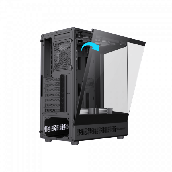 GAMEMAX ������ ����'������� Midi ATX ��� ����� ��������  ATX,ATX, M-ATX,ITX, Tempered Glass,Mesh,USB2.0x1,U Vista COC AB - �������� 10