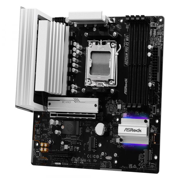 ASROCK M���������� ����� sAM5 AMD A620A DP/HDMI 3xM.2 4xD DR5 2.5GbE LAN mATX  A620AM PRO RS WIFI - �������� 3