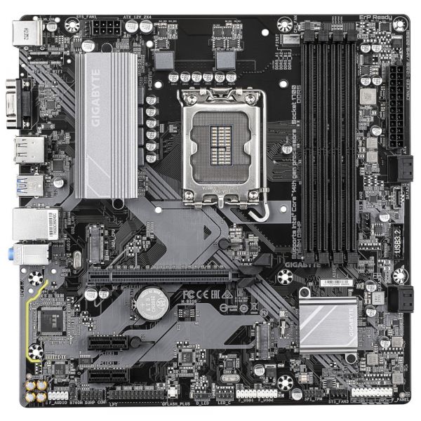 GIGABYTE M���������� ����� s1700 Intel B760 HDMI/DP/VGA R5 2xM.2 GbE LAN mATX B760M D3HP - �������� 1