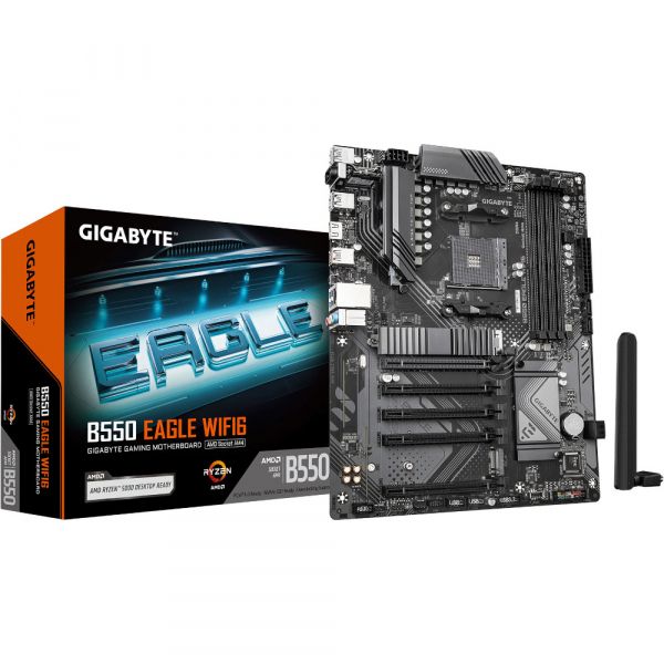 GIGABYTE ����������� ����� sAM4 AMD B550 ATX B550 EAGLE WIFI6 - �������� 4