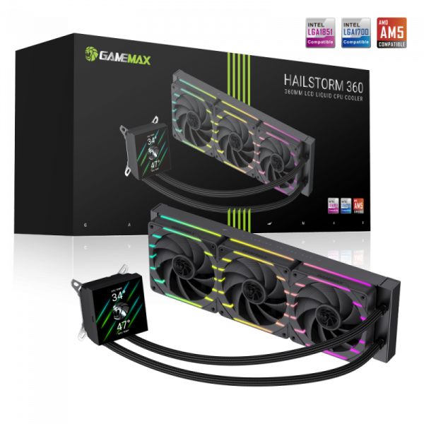 ������� �������� ����������� GAMEMAX HAILSTORM 360 BK - �������� 26