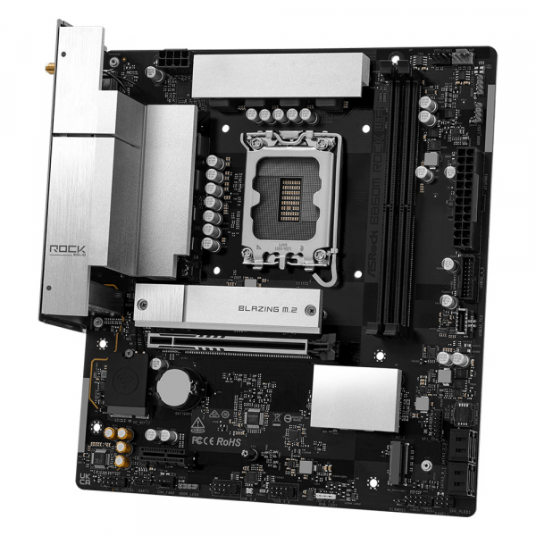 ASROCK M���������� ����� s1851 Intel B860 2xDDR5 DP/HDMI  2xM.2 2.5GbE LAN mATX  B860M ROCK WIFI - �������� 5
