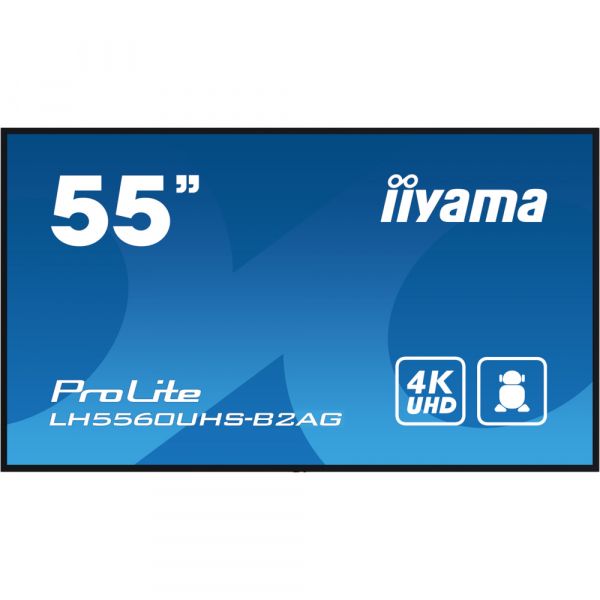 IIYAMA 54.6" 16:9 VA �� ������, 3840�2160, 24/7, 500 ��/ �2, �� Android 11, 3xHDMI 2.0/1xRS-232c/1xLAN/2xUS LH5560UHS-B2AG - �������� 1