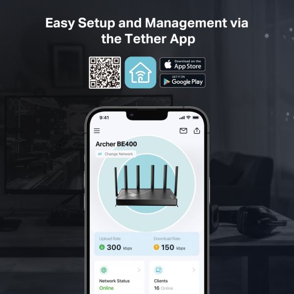 Wi-Fi  TP-LINK Archer BE400 -  8