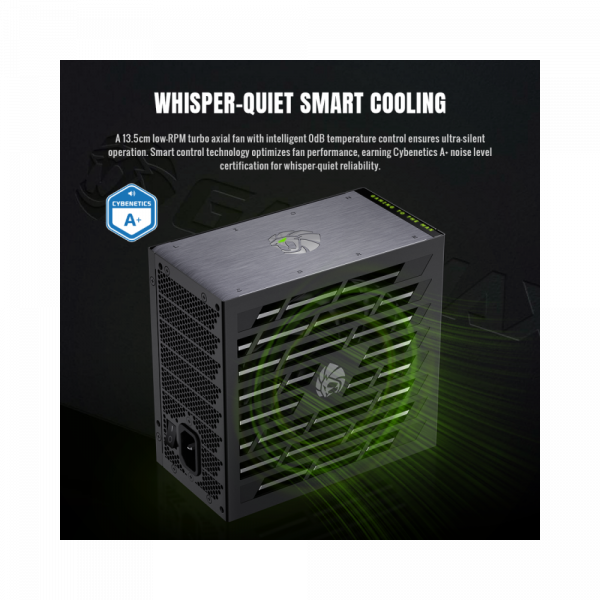 GAMEMAX   ATX 3.1 & PCIe5.1_ 1200W, 80+ Platin um,135mm,fully modular ,Japanese 105C and solid c Lion core 1200P -  2