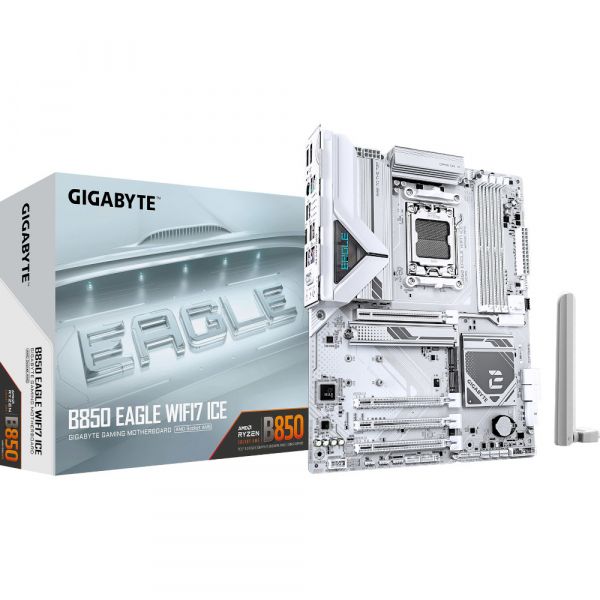 GIGABYTE M  sAM5 AMD B850 DP/HDMI 3xM.2 2.5G bE LAN ATX  B850 EAGLE WIFI7 ICE -  2