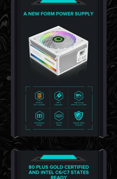 ���� �������� GAMEMAX RGB 750 PRO WH (ATX3.0/3.1 PCI - �������� 13