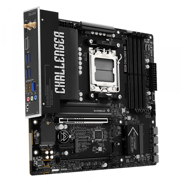 ASROCK M���������� ����� sAM5 AMD B850 4xDDR5 HDMI 2xM.2  2.5GbE LAN mATX  B850M CHALLENGER WIFI - �������� 4