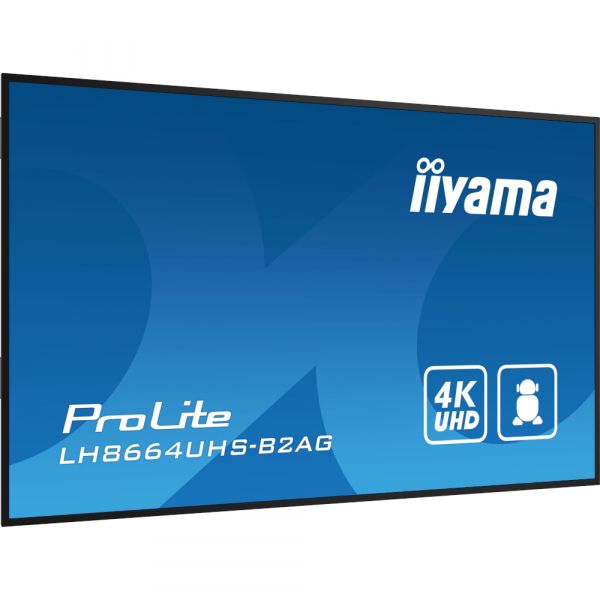 IIYAMA 85.6" 16:9 IPS �� ������, 3840�2160, 500 ��/�2, 2 4/7, �� ������ 14, 2xHDMI/1xUSB-C/2xUSB 2.0, SP 2 LH8664UHS-B2AG - �������� 6