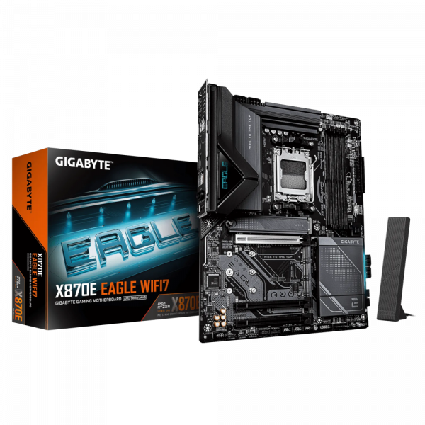 GIGABYTE M���������� ����� sAM5 AMD X870E HDMI/2xUSB4 4xM.2  5GbE LAN mATX  X870E EAGLE WIFI7 - �������� 2