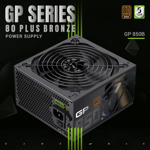 GAMEMAX ���� �������� ATX 850W, 80+ Bronze, 140mm Ultra Si lent Fan OVP / UVP/ SIP / OCP/ OLP/ OPP/ SCP GP 850B - �������� 2