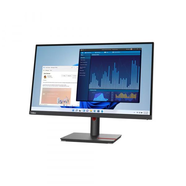 LENOVO 27" 16:9 IPS �� �������, 3840x2160, 4 ��, 1xHDMI 2 .0/1xDP 1.4/1xUSB Type-C (�� 90��)/LAN/4xUSB 3.2,  T27p-30 - �������� 4
