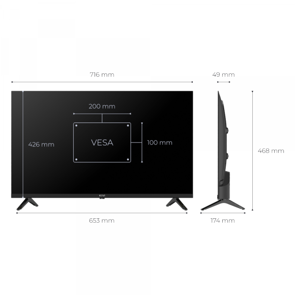 KIVI �������� 32", QLED, HD, VIDAA  32H9000HB - �������� 5