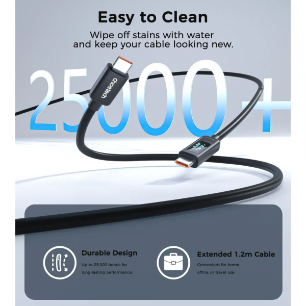 ������ CHOETECH PD100W USB-C to USB-C 1.8m (XCC-1063) - �������� 8