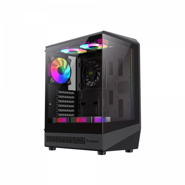 GAMEMAX ������ ����'������� Midi ATX ��� ����� ��������  ATX,ATX, M-ATX,ITX, Tempered Glass,Mesh,USB2.0x1,U Vista COC AB - �������� 1