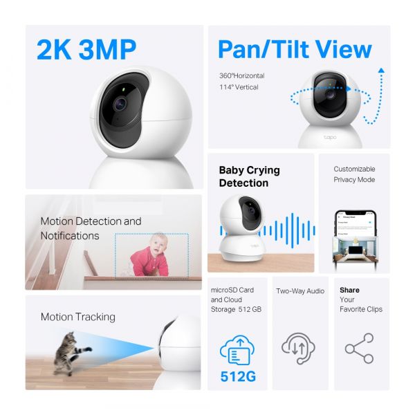 ������ Wi-Fi ������ TP-LINK Tapo C210P2 - �������� 2