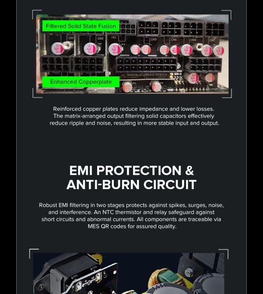 GAMEMAX ���� �������� ATX 750W, 80 Gold,fan 135mm,fully mo dular OPP, OVP, UVP, OCP, OTP, SCP GX-750 PRO WH(ATX3.1PCIe5.1) - �������� 22