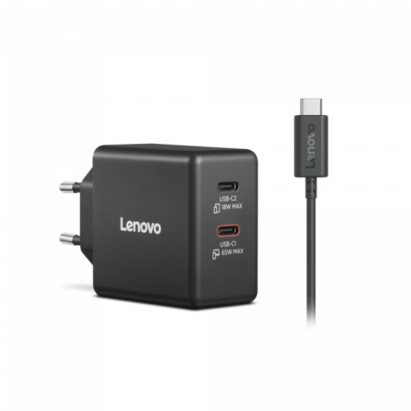 �������� ������� LENOVO Dual USB-C 65W GaN Charger (40AW065BEU) - �������� 4