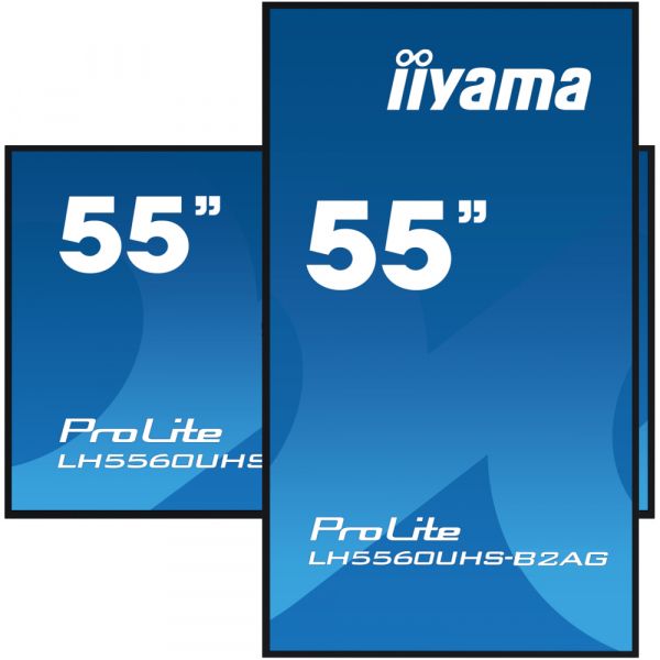 IIYAMA 54.6" 16:9 VA �� ������, 3840�2160, 24/7, 500 ��/ �2, �� Android 11, 3xHDMI 2.0/1xRS-232c/1xLAN/2xUS LH5560UHS-B2AG - �������� 16