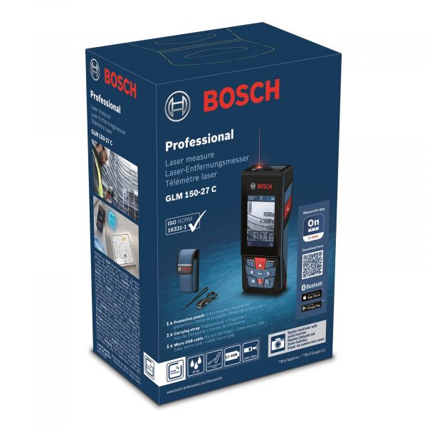   Bosch Professional GLM 150-27 C, 1.5 , 0.08150, 0-360, Bluetooth, , 0.21 0.601.072.Z00 -  9
