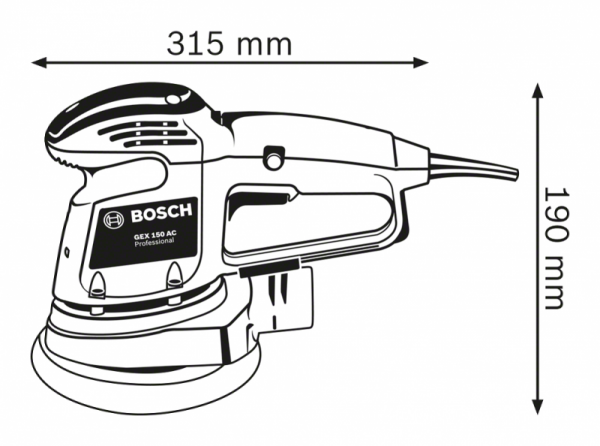   Bosch GEX 34-150 0.601.372.800 -  4
