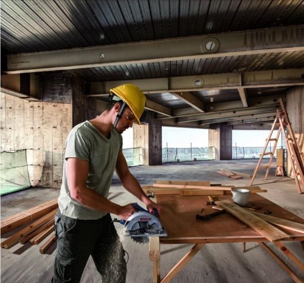 Bosch ���� ������� GKS 140, �����, 1400��, 184��, 20��, 3.7�� + ��������� ���� Eco for wood 0.601.6B3.020 - �������� 5