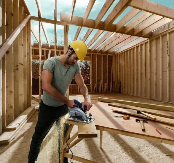 Bosch ���� ������� GKS 140, �����, 1400��, 184��, 20��, 3.7�� + ��������� ���� Eco for wood 0.601.6B3.020 - �������� 6