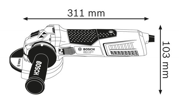   Bosch Professional GWS 19-125 CI, 125 , 1900 , 11500 /, 2.5  0.601.79N.002 -  8