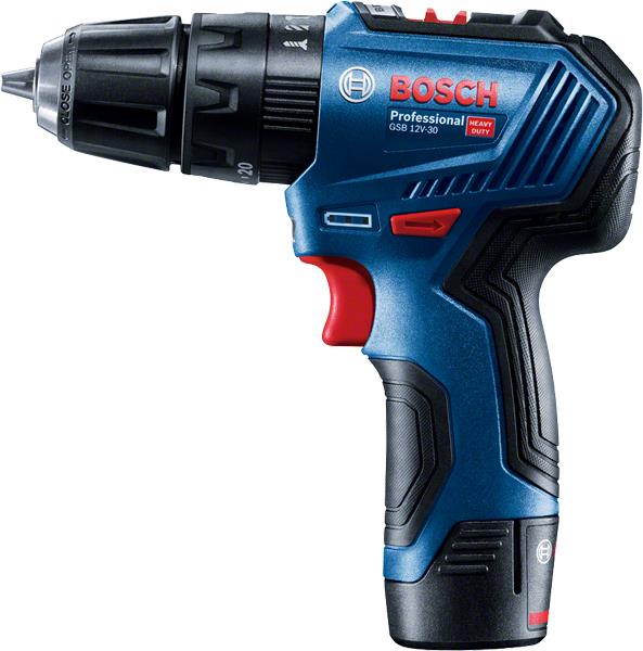 ����������-����� ������� ��������������  Bosch GSB 12V-30, 12� 2�2��, 18/30��, 20+2, 0-420/1600��/���, ����, 0.82�� 0.601.9G9.100 - �������� 1