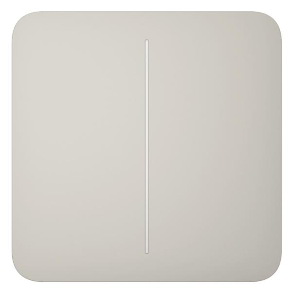 Ajax     SoloButton 2-gang for LightSwitch, Jeweler, , oyster 000029844 -  1