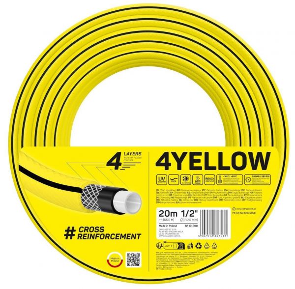 ����� ������� Cellfast 4YELLOW 1/2" 20�, 4 ����, �� 20 ���, -10�+50�C 10-500 - �������� 1