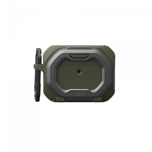 ����� UAG ��� AirPods Pro (Gen 3, 2025) with Built-in Phone Stand, Monarch, Olive Drab/Silver 104131117233 - �������� 1