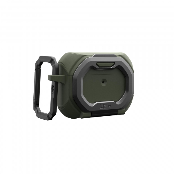 ����� UAG ��� AirPods Pro (Gen 3, 2025) with Built-in Phone Stand, Monarch, Olive Drab/Silver 104131117233 - �������� 3