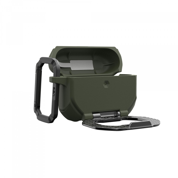 ����� UAG ��� AirPods Pro (Gen 3, 2025) with Built-in Phone Stand, Monarch, Olive Drab/Silver 104131117233 - �������� 17