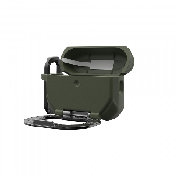����� UAG ��� AirPods Pro (Gen 3, 2025) with Built-in Phone Stand, Monarch, Olive Drab/Silver 104131117233 - �������� 16