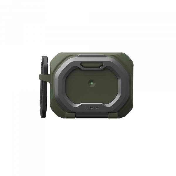 ����� UAG ��� AirPods Pro (Gen 3, 2025) with Built-in Phone Stand, Monarch, Olive Drab/Silver 104131117233 - �������� 12