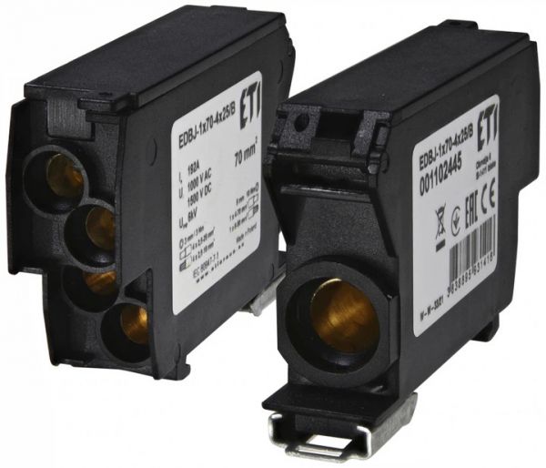 ���� ����������������� ETI EDBJ-1x70-4x25/B (192A, 1000V AC/1500V DC, IN: 1x70, OUT: 4x25, ������) 1102445 - �������� 1